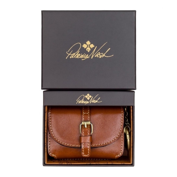 Patricia Nash Handbags - 🎁Patricia Nashed Boxed Leather Mini Torri Wallet with Key Fob Bag Charm